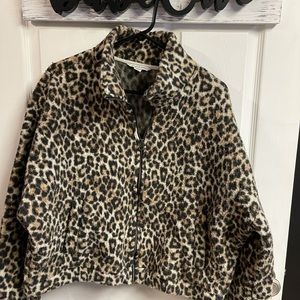 American Eagle cheetah print jacket XL